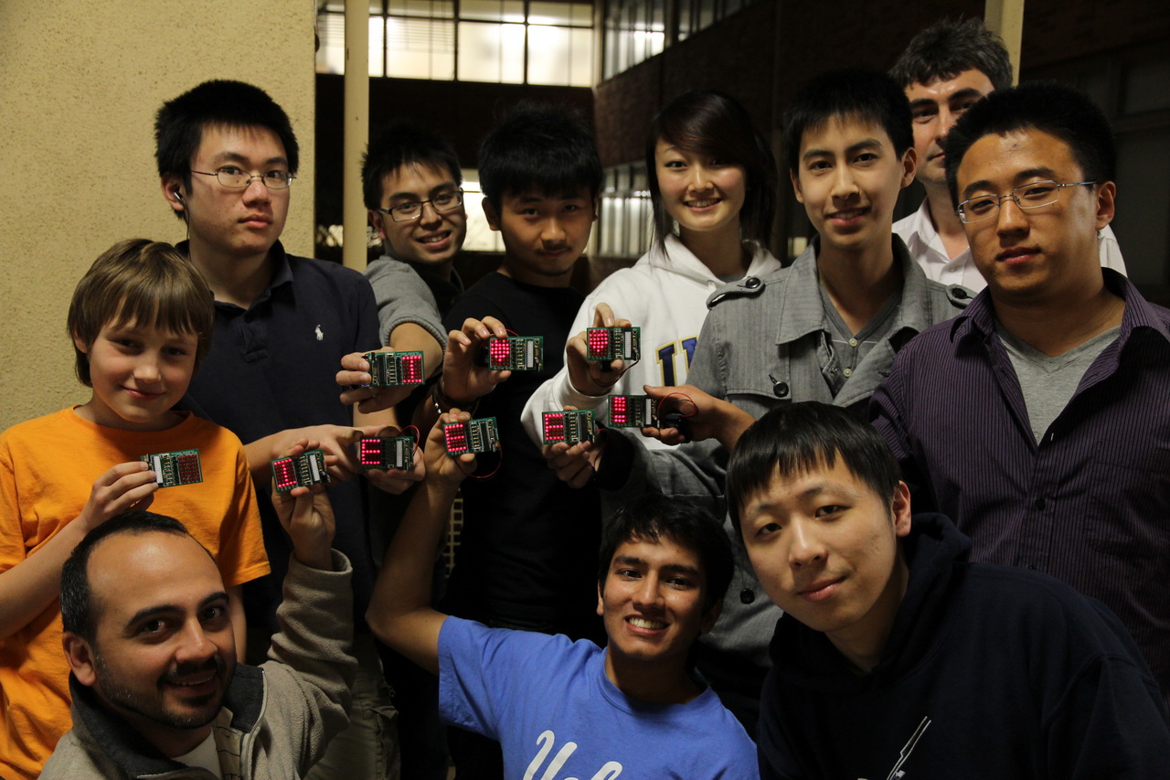 Group Picture after students finished they worked with customized code